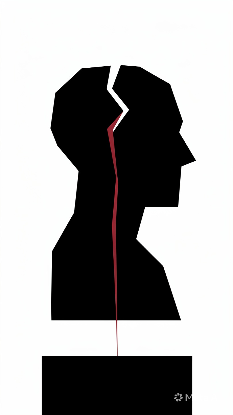 Flat 2D minimalist silhouette